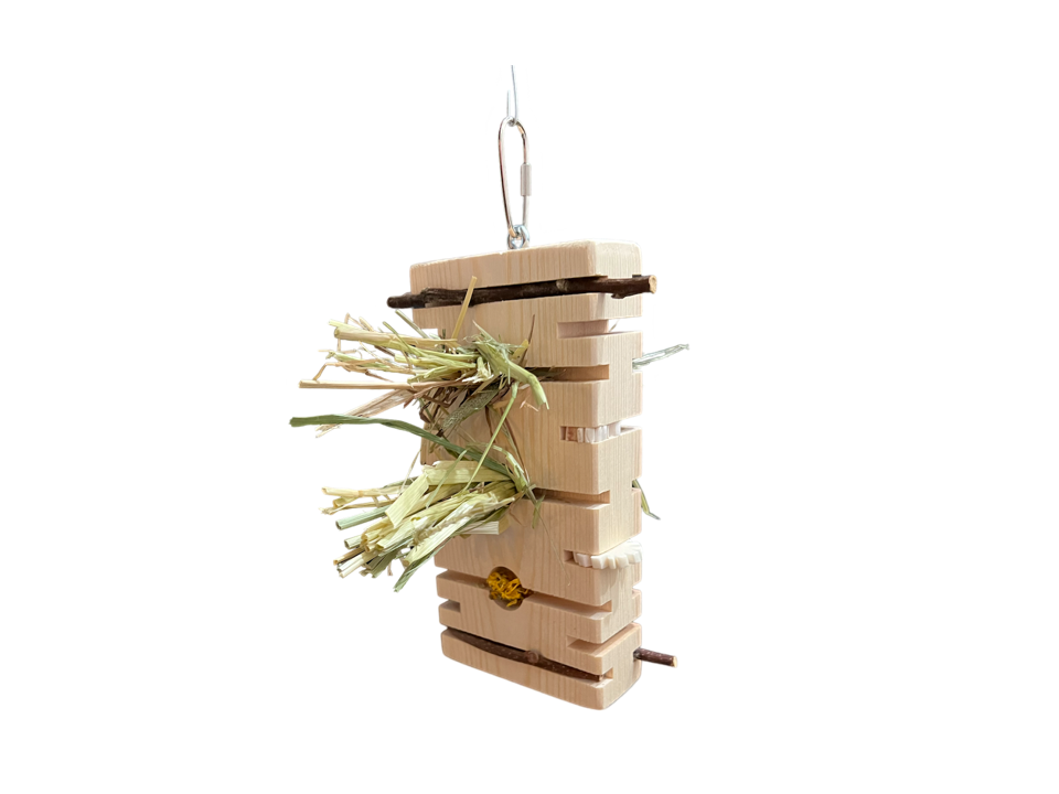 Block Bench Foraging Interactive Foraging Block for Small Pets - Pet Quest Foraging Toys (9 ...